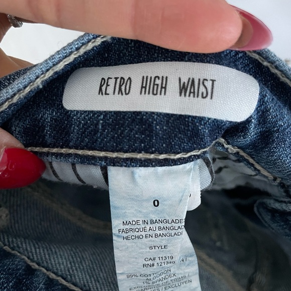 Garage Retro High Waisted Denim Size 0 Shorts - Picture 5 of 5